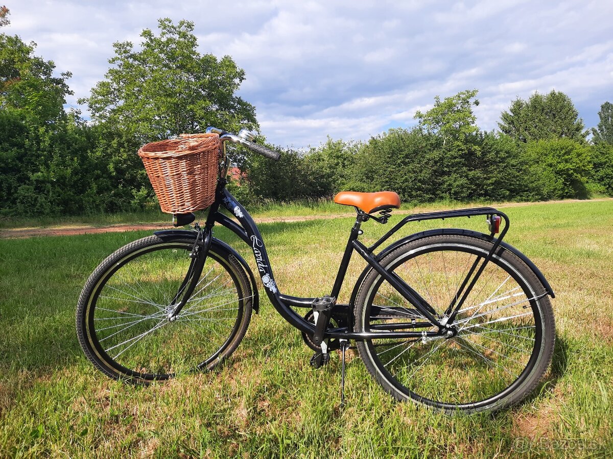 Dámsky mestský retro bicykel