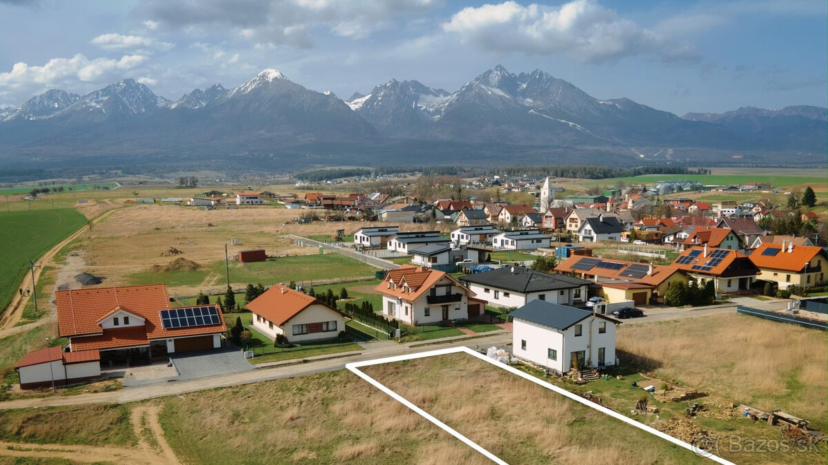 Predaj stavebný pozemok obec Mlynica výstavba rodinného domu