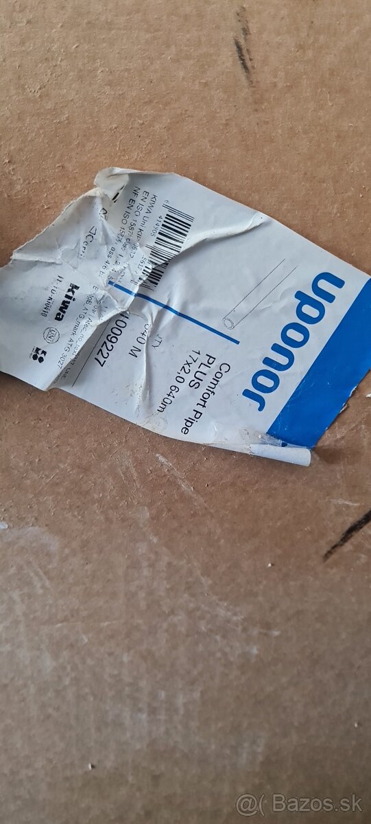 Predam uponor hadicu na podlahové kúrenie 17x2mm