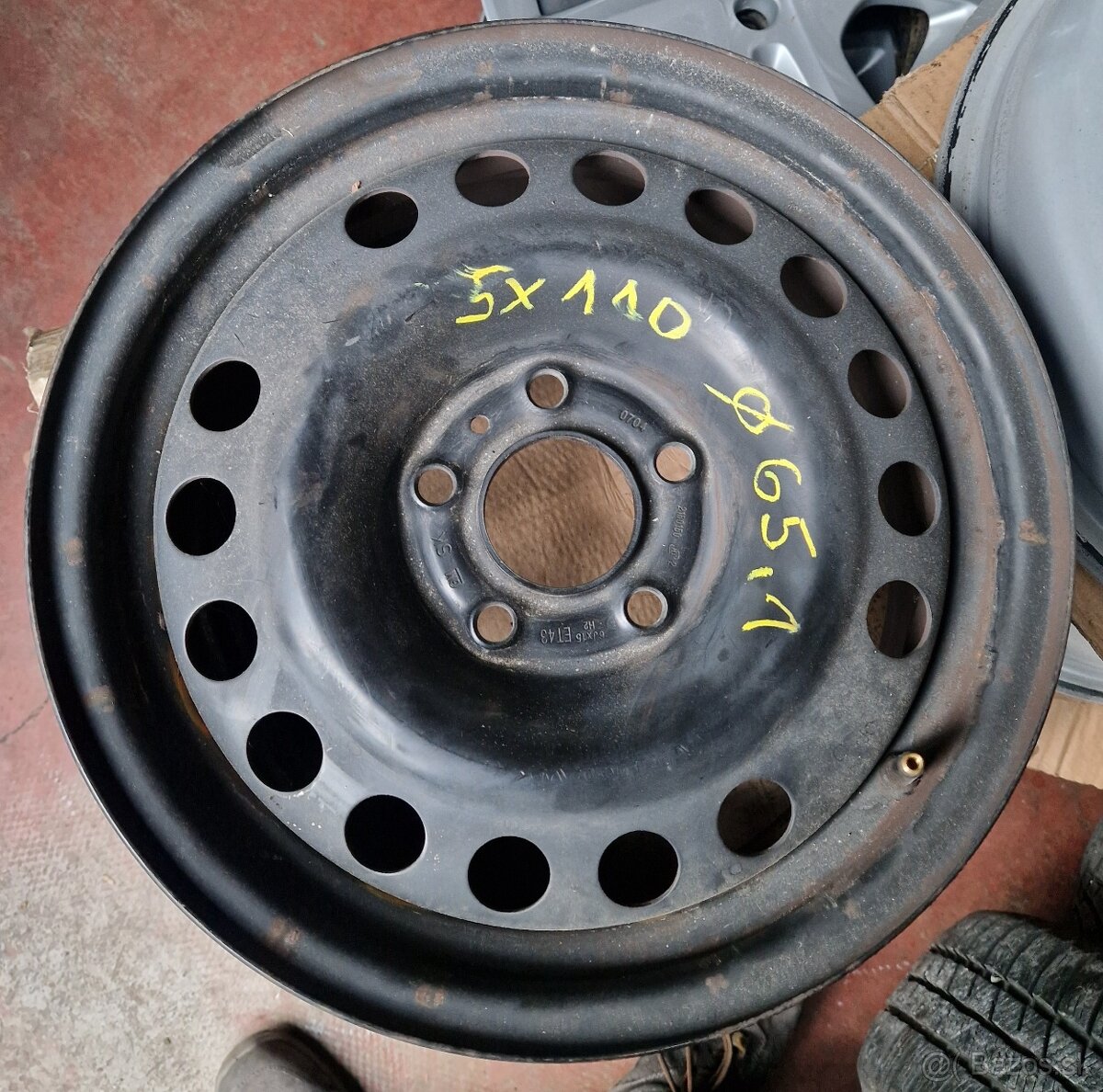 Sada oceľových diskov OPEL 5x110, 6Jx15 ET43, 65,10 mm