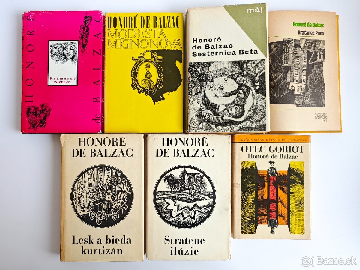 Honoré de Balzac 7 kníh za 15€