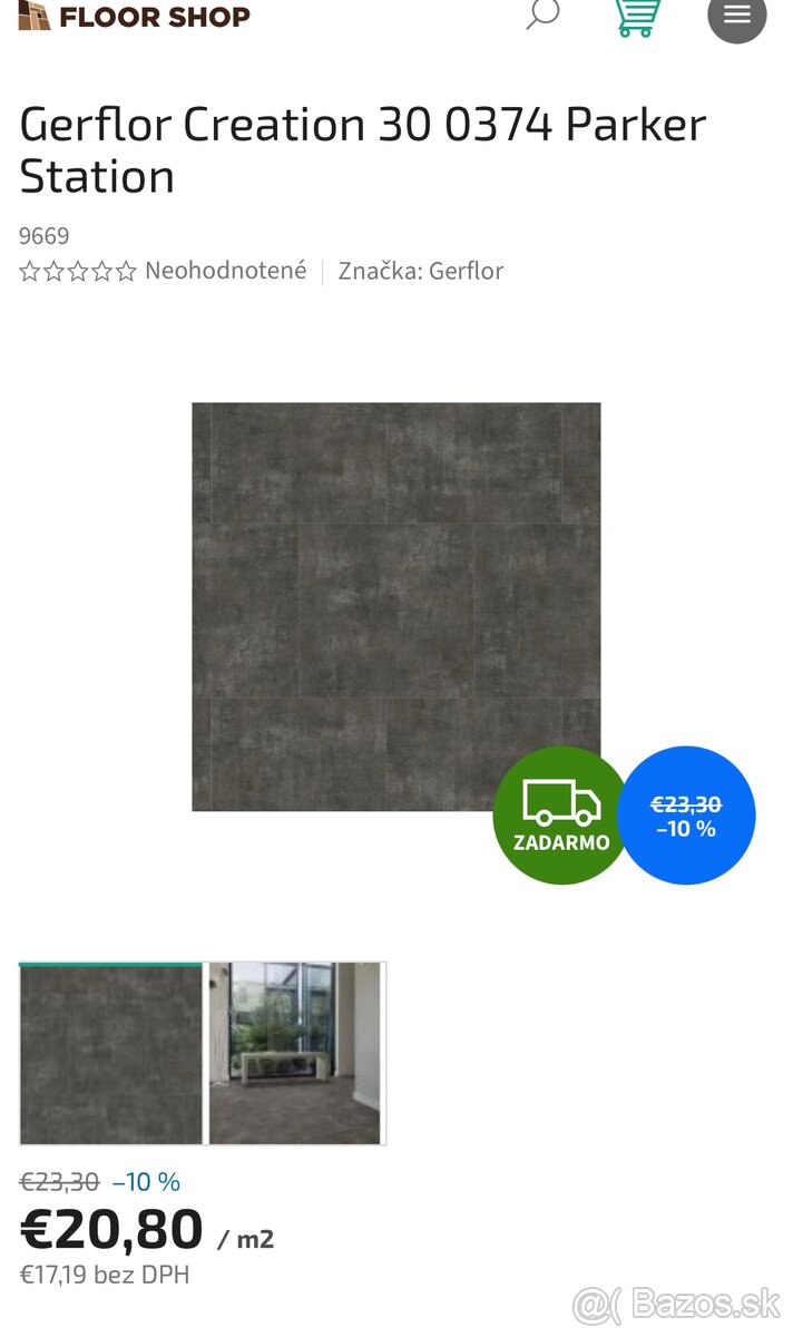 Gerflor vinyl za polovicu
