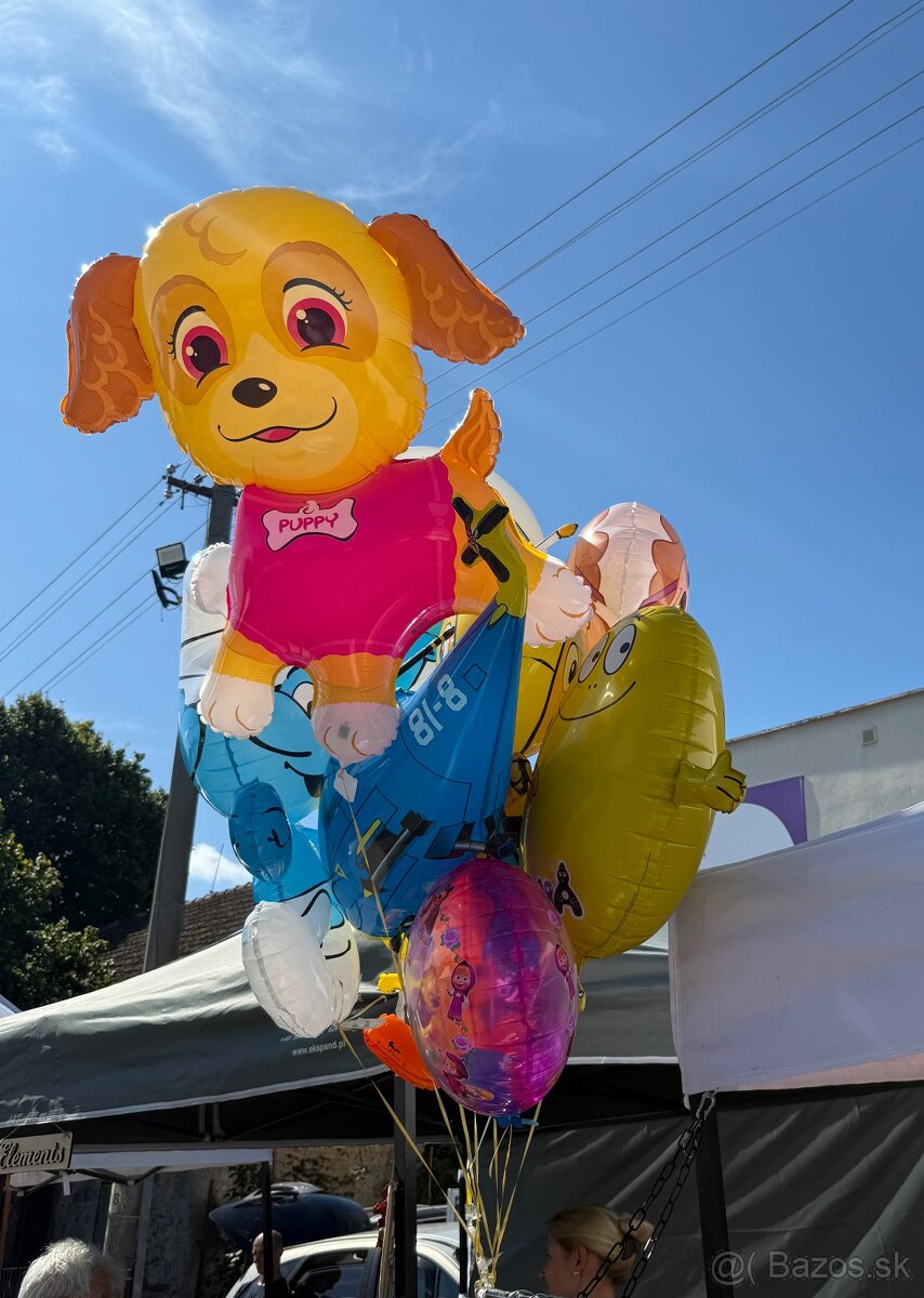 Balóny rozprávkové , hélium do balonov