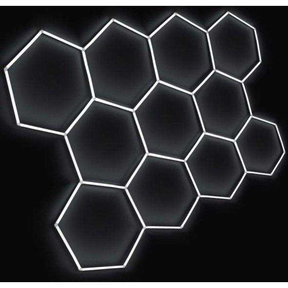 💡 LED HEXAGONOVÉ SVETLO 4500 K – 336 x 238 cm