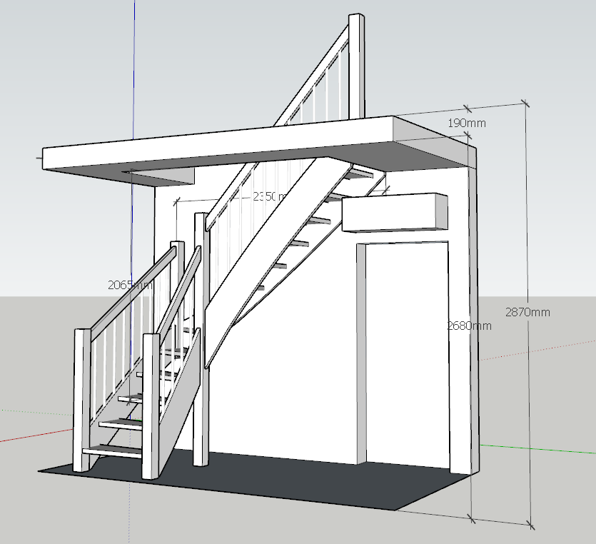 Predám samonosné schody.