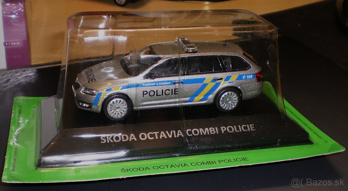 ŠKODA OCTAVIA COMBI III POLICIE , 1:43 , DE AGOSTINI