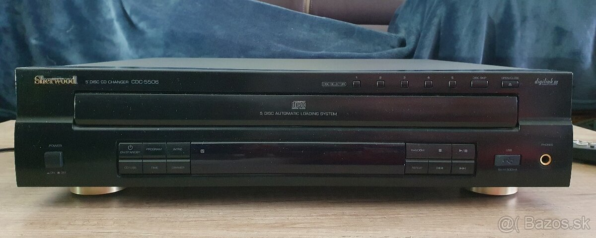 Sherwood CDC-5506 CD menič na 5 CD, Mp3, USB