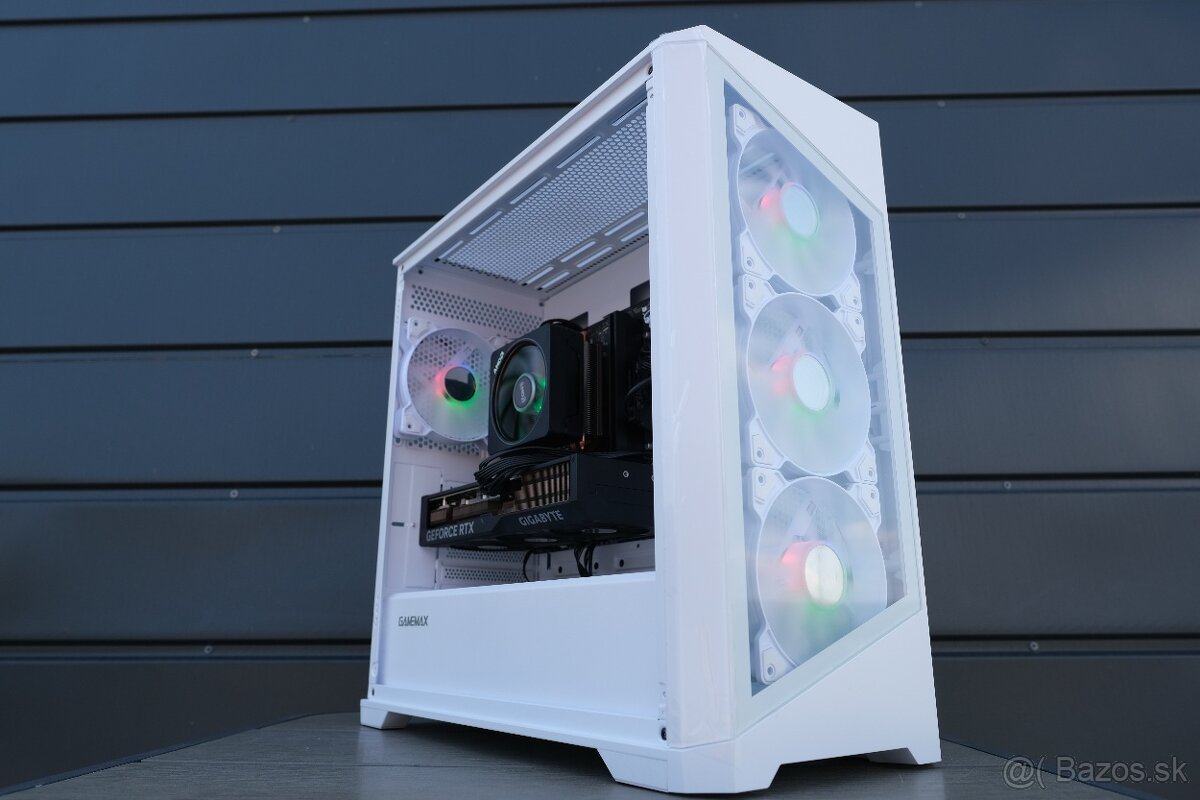 Herný PC, Ryzen 5 7600X, RTX 4070, 32GB RAM, SSD, 24m