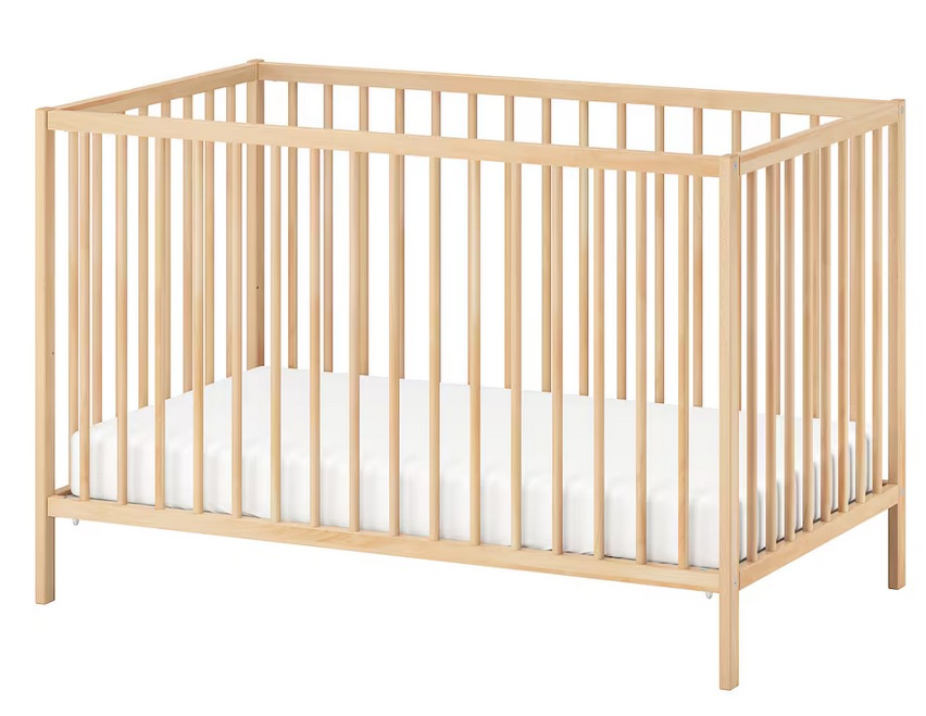 Predám IKEA detská postieľka - buk - 60x120 cm