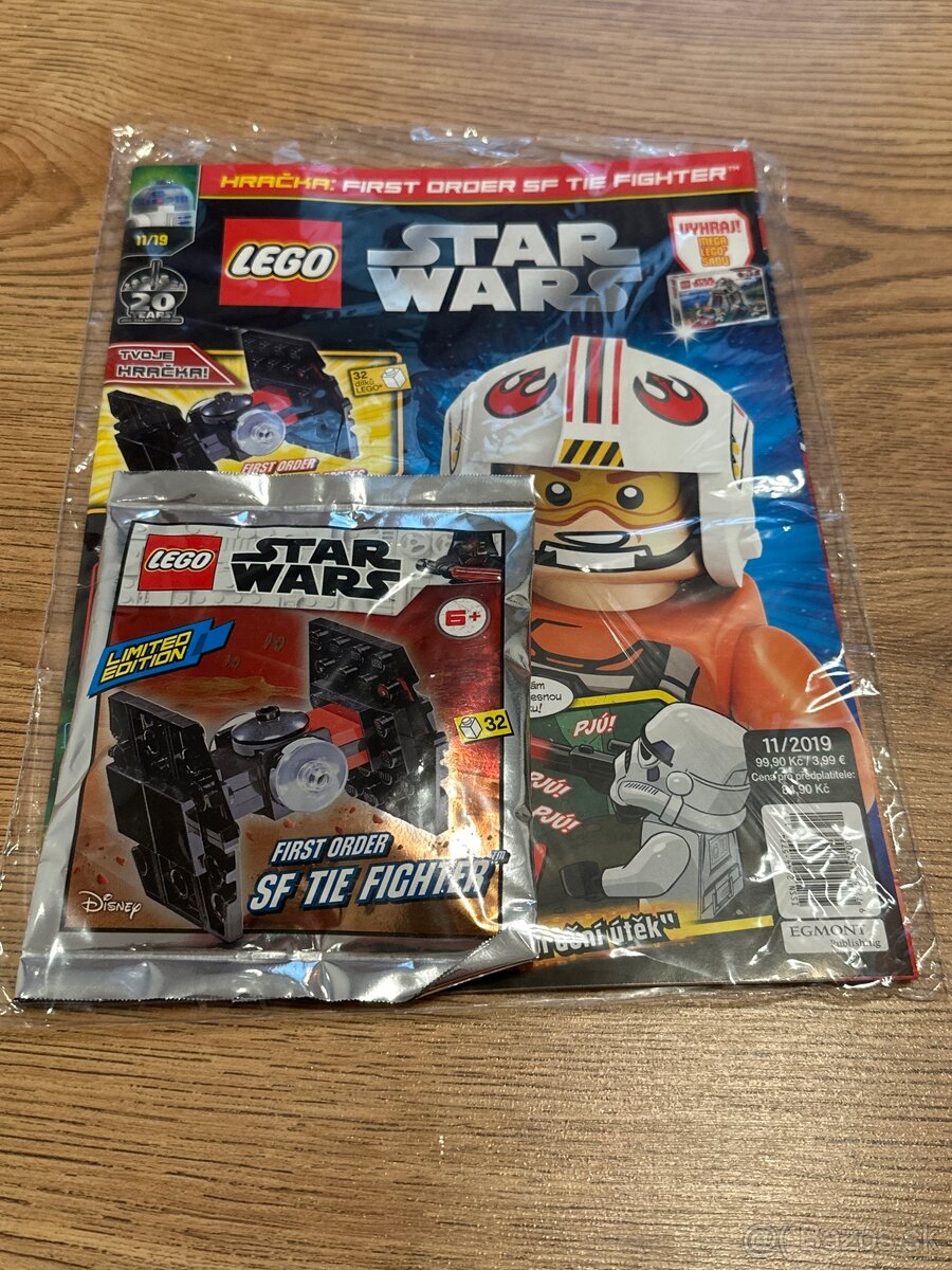 LEGO časopis 11/2019 a First Order SF TIE Fighter.