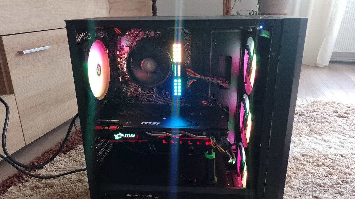Predam herny PC R5 3600X/4,4GHz/NVIDIA- GeForce GTX 1080/RGB