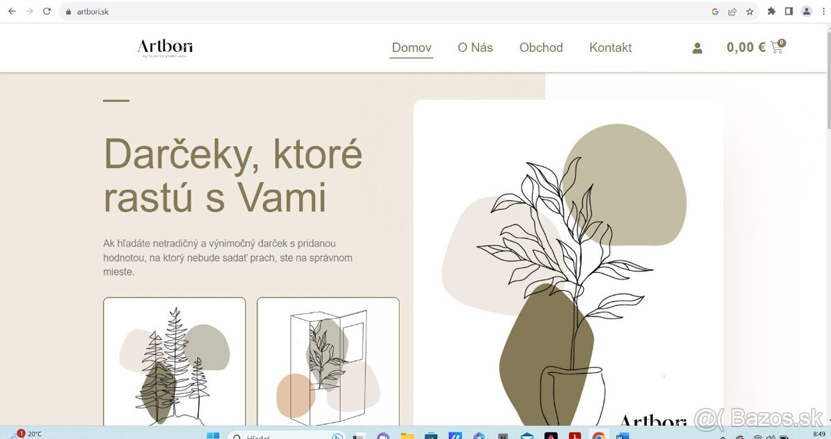 Predám eshop Artbori