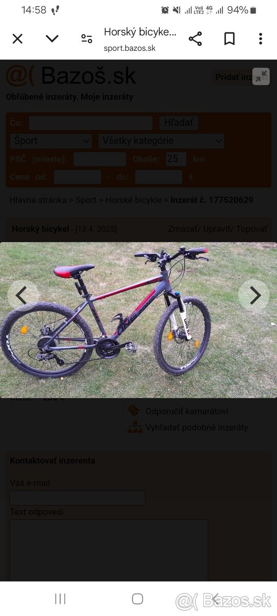Horský bicykel