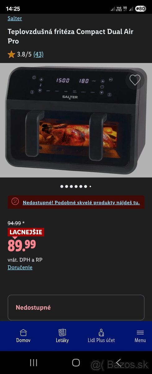 Predám teplovzdušnú frítézu