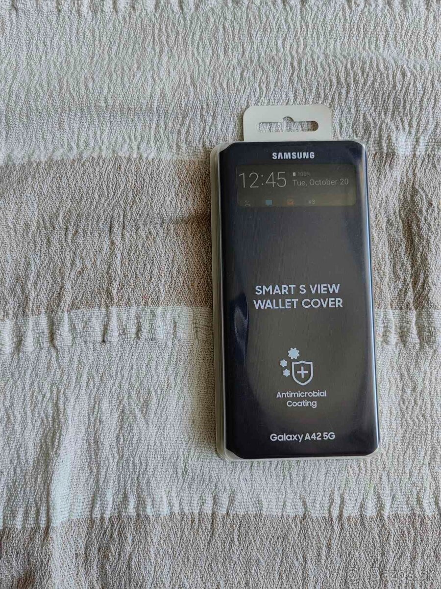 Obal zadný originál Knižkový čierny na Samsung A42 5G