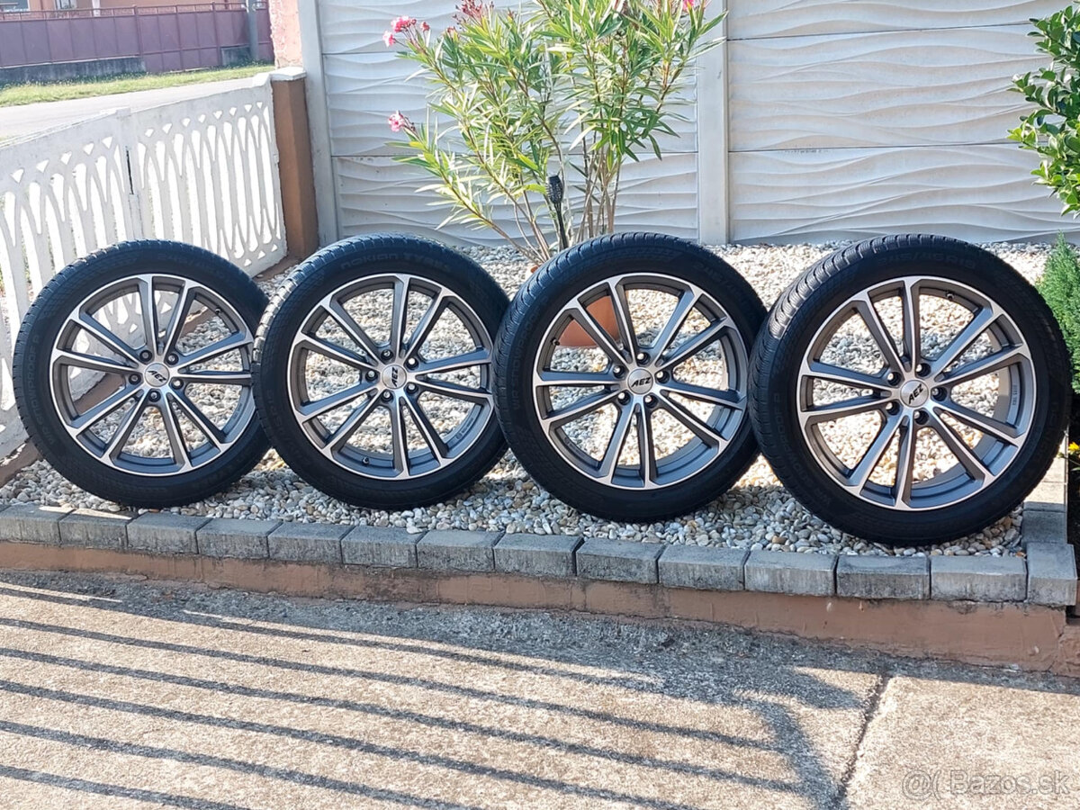 4x obute alu AEZ 5x112 R19 J-8 ET 39 pneu m+s 245/45 r19