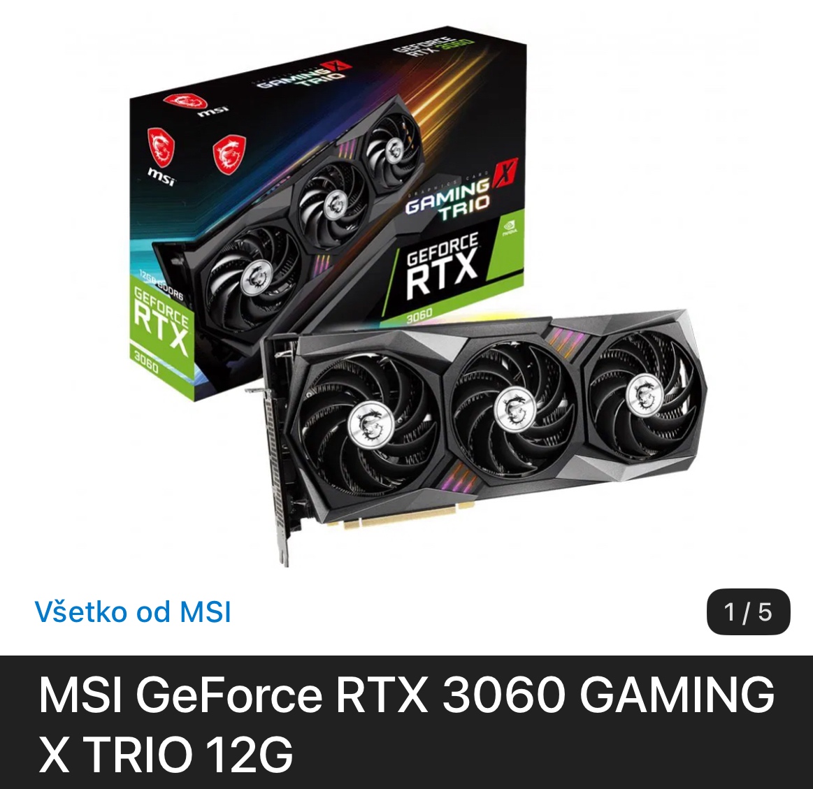 Msi RTX 3060