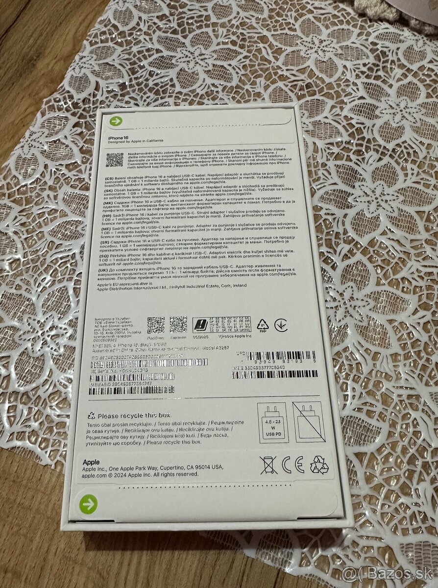 iPhone 16 black 12gb