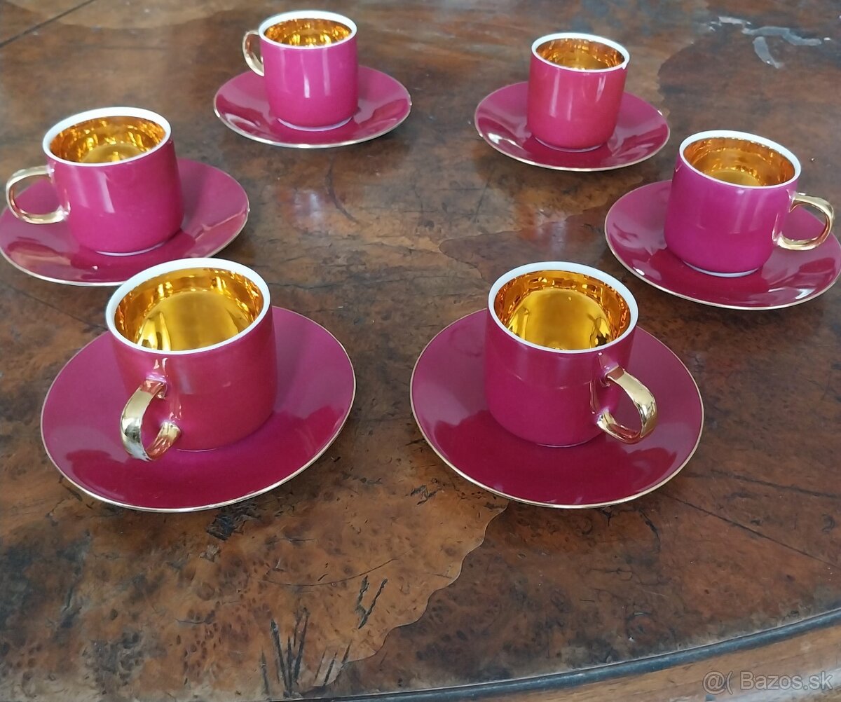 Čajová súprava pre 6 ľudí Carlsbad - československej výroby