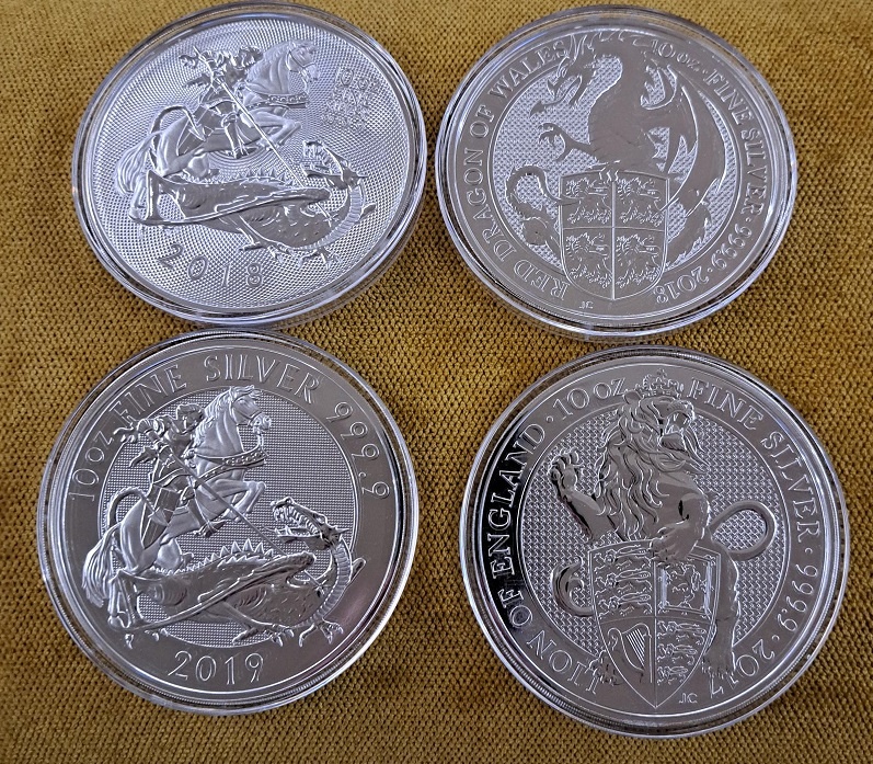 Anglicko 10oz minca investicne striebro