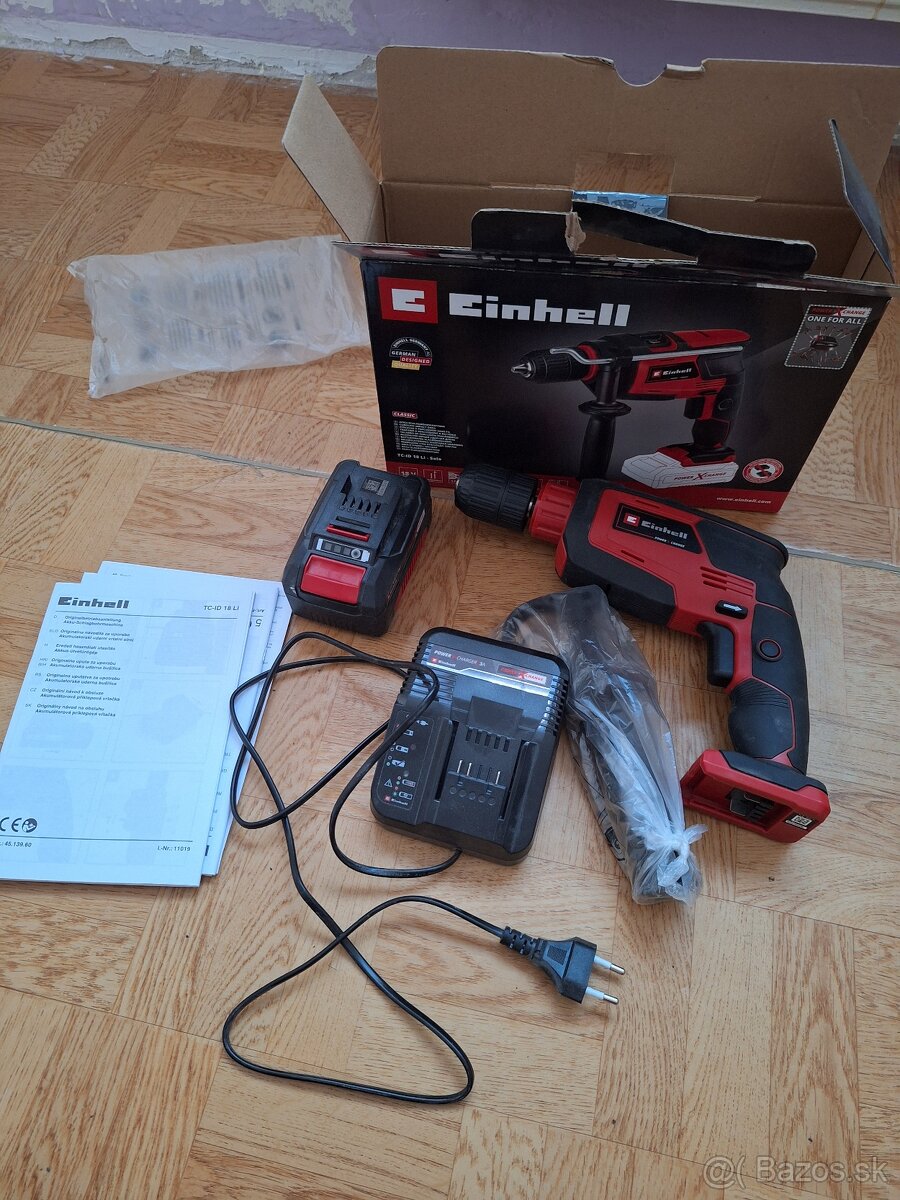 Akumulátorová príklepová vrtačka