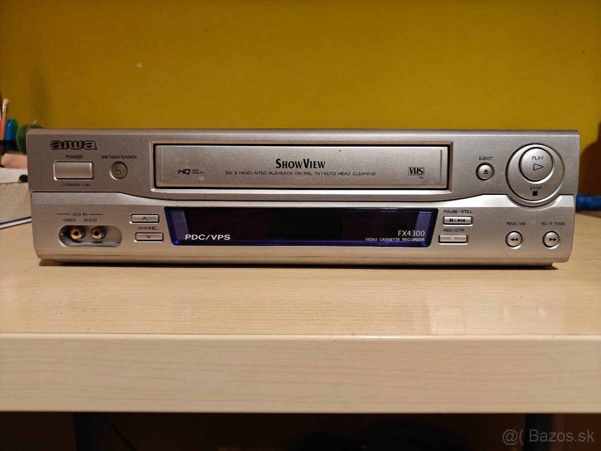 Videorekordér AIWA FX4300 – 4 hlavy, ShowView