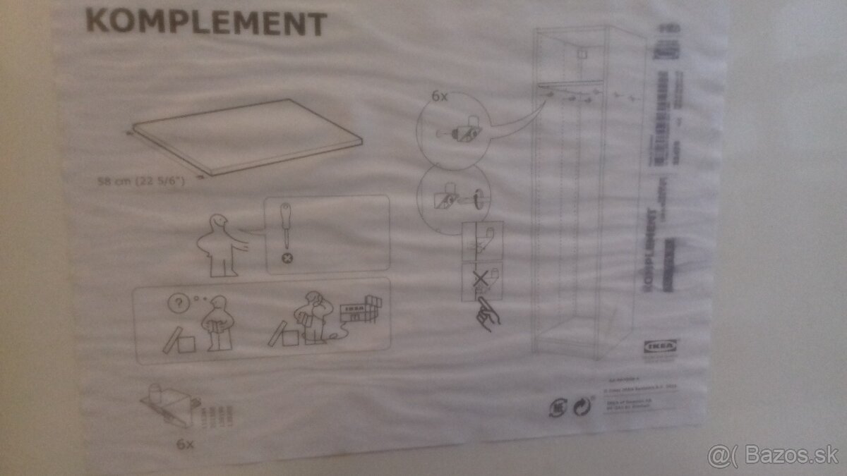Polica Komplement IKEA nové originál zabalené