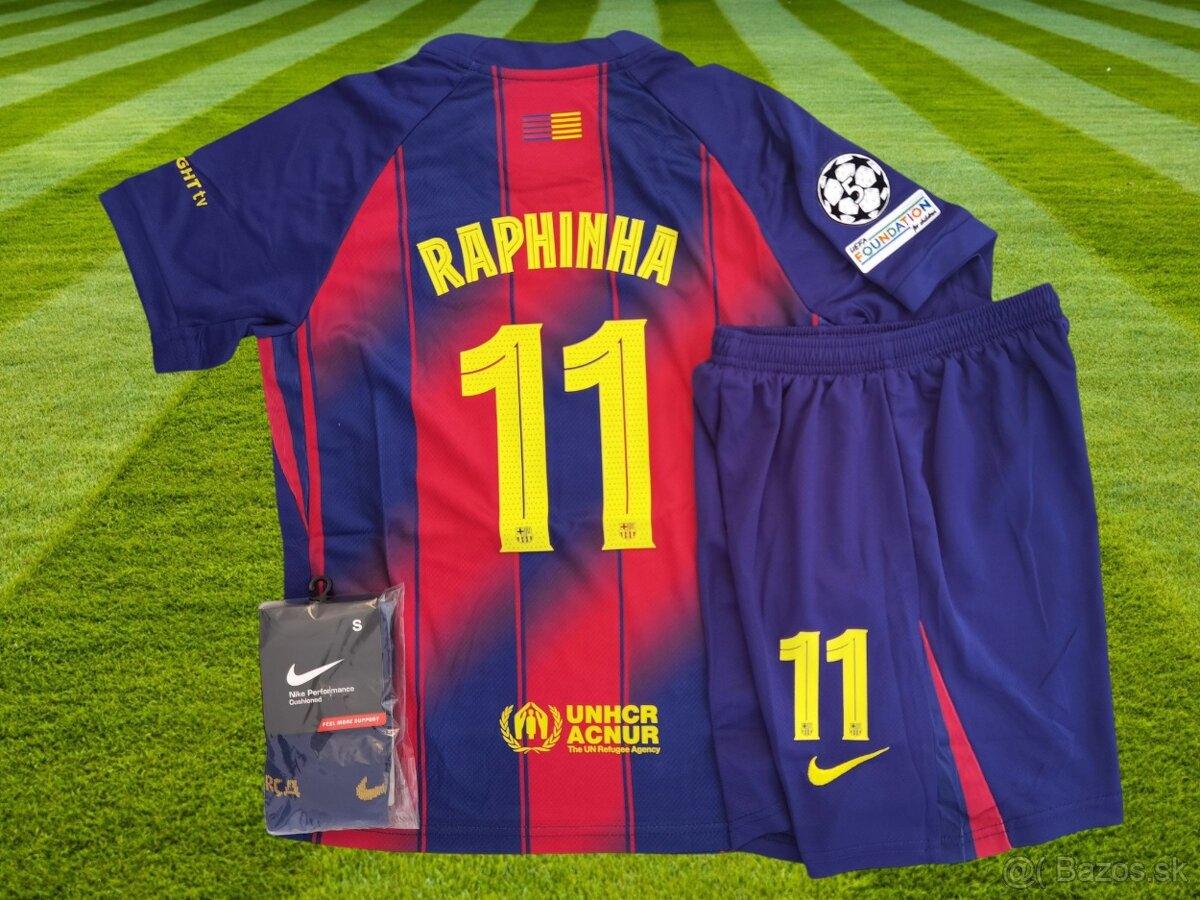 dres RAPHINHA FC Barcelona home edition 25/26 115-165 cm