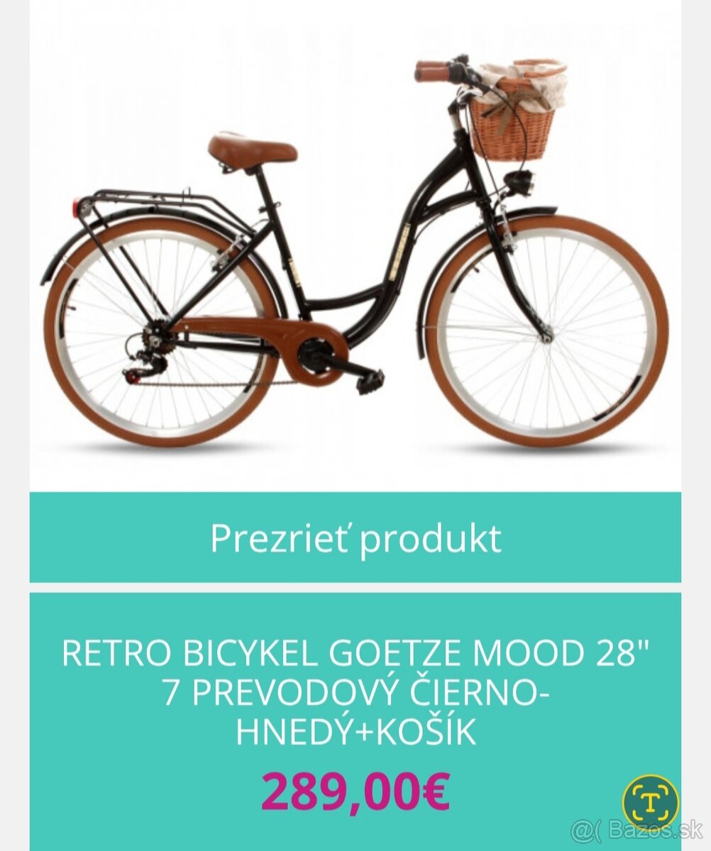 Dámsky retro bicykel