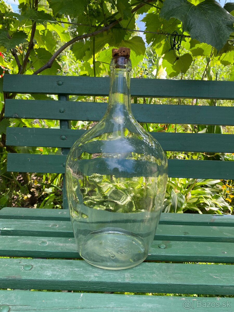 Sklenený demižón 5 litrový