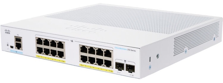 Cisco switch CBS250-16P-2G - REFRESH nový nerozbalený