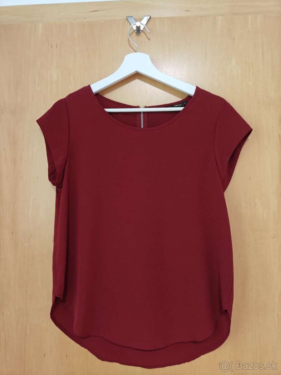 Červená blúzka Only