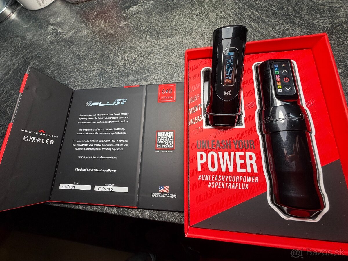 Tetovaci strojček FK Iron Flux+bat.PoweBolt II.