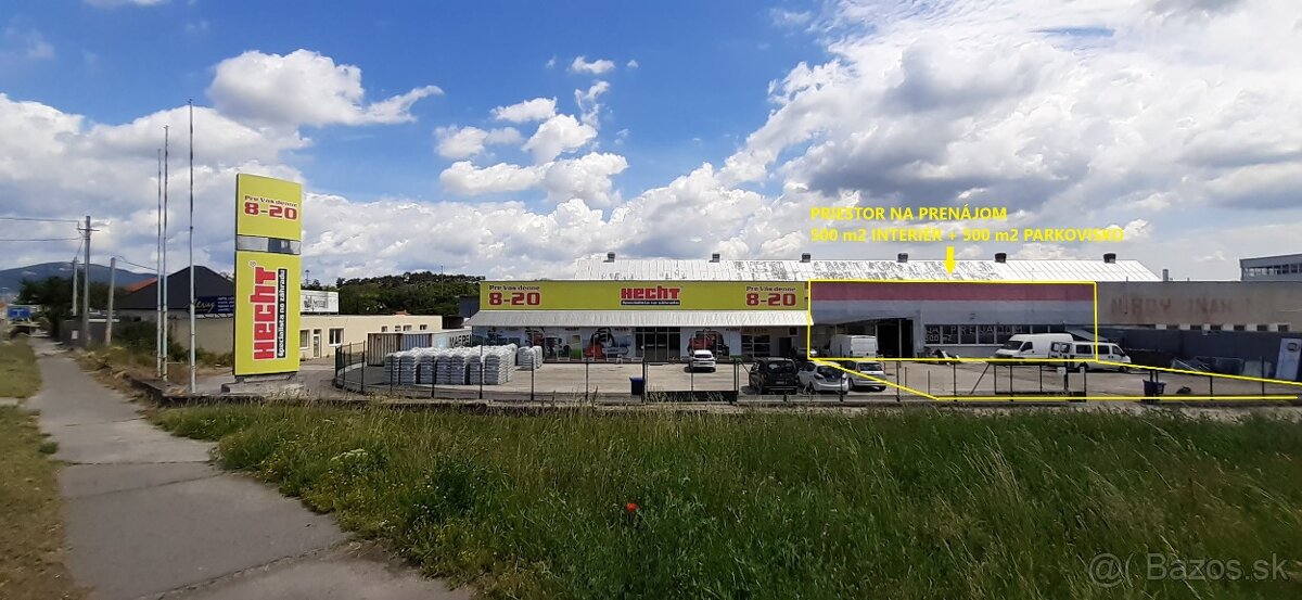 Prenájom haly v Nitre 900 m od R1