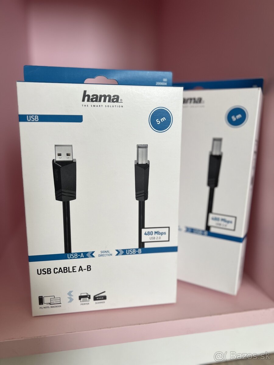 Hama USB kabel A-B