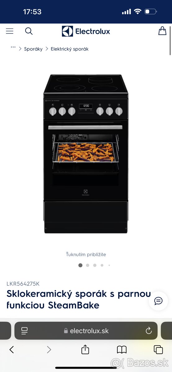 Sklokeramický Sporák Elektrolux