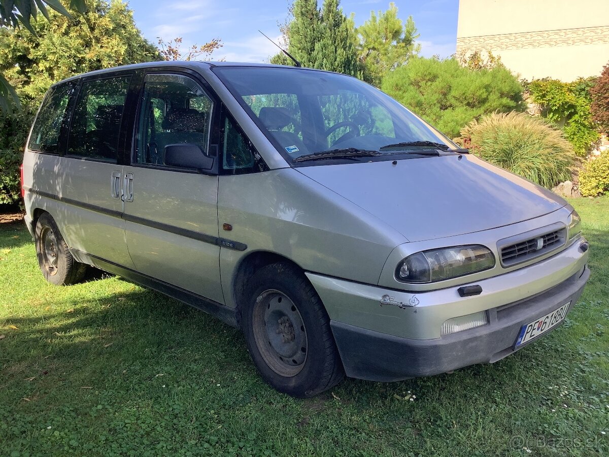 Fiat Ulysse 2,1 td, 80 kw, 7-miest, ťažné zariadenie