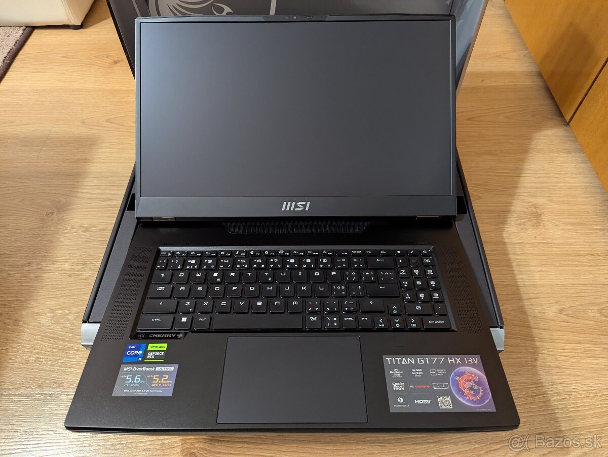 MSI Titan GT77HX 4k 17.3 13980 64GB 2TB Nvidia 4080 Zaruka