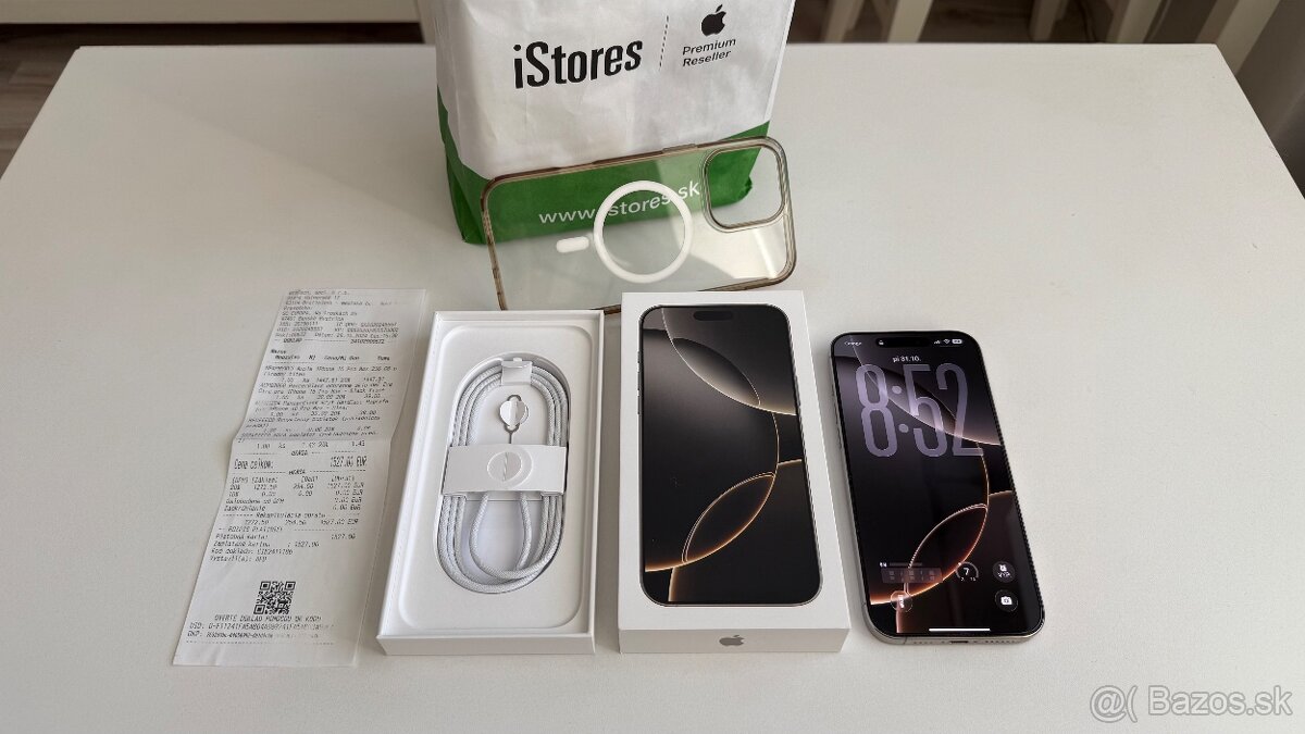 iPhone 16 Pro Max 256 Natural Titanium , v záruke