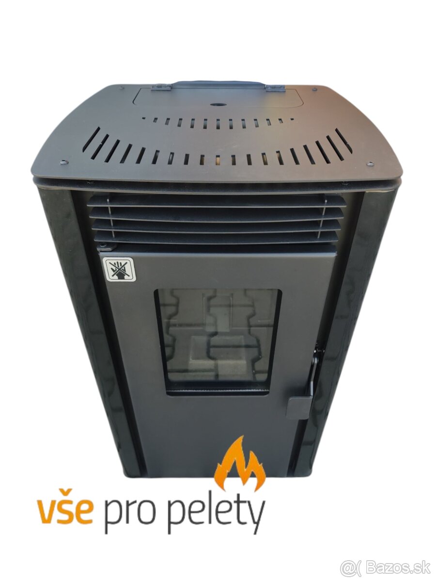 Teplovzdušné kamna na pelety 6 kW, nové, samozápal,aplikácia