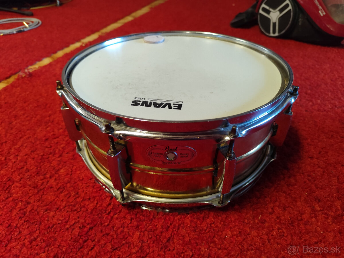 Pearl Sensitone Custom Alloy brass snare 13x5,5"