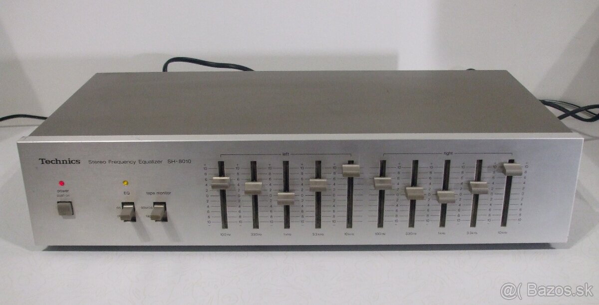 Equalizer 2x5 pasmovy strieborny TECHNICS SH8010, vyr. JAPAN