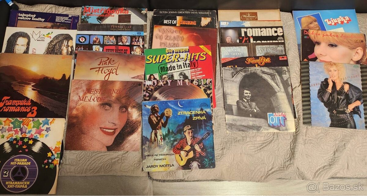 LP platne – veľký balík 30 ks – ABBA, Pink Floyd, Gott…