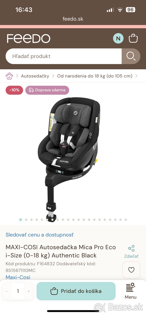 MAXI - COSI MICA PRO autosedačka