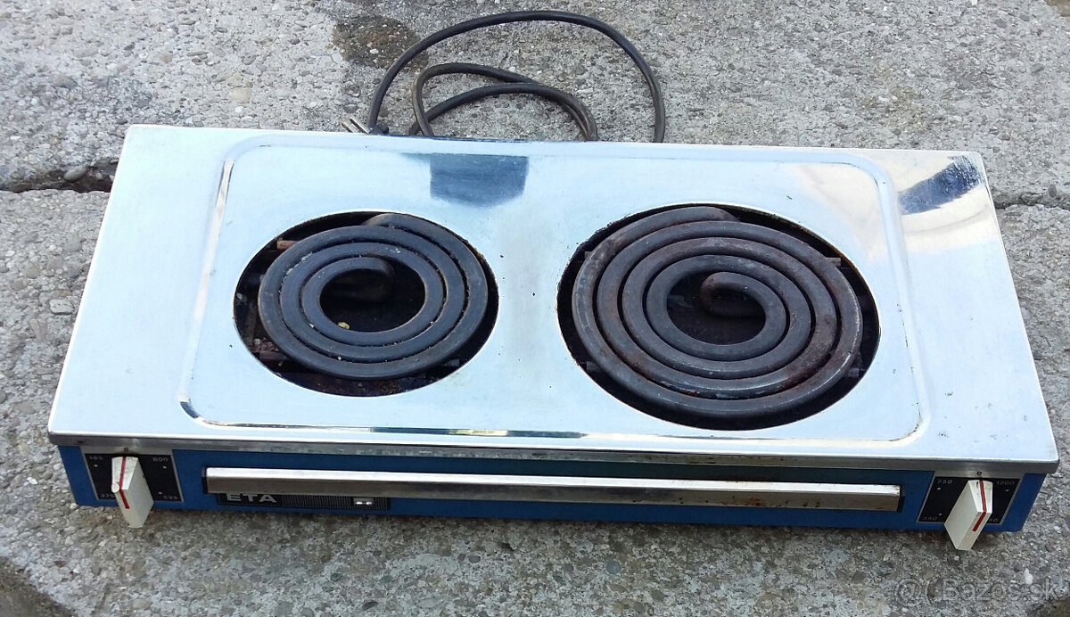 Retro elektrická dvojplatnička