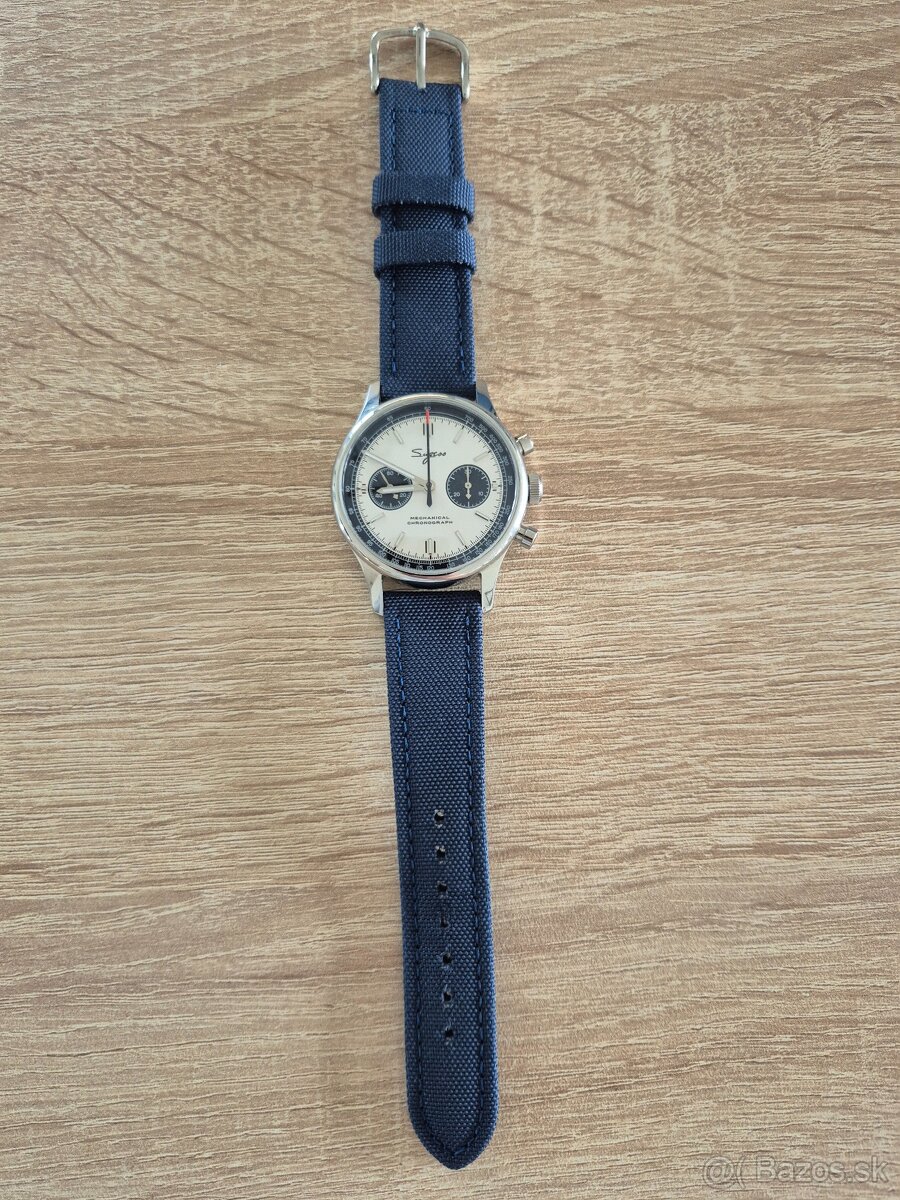 modry nylonovy remienok na hodinky 20mm