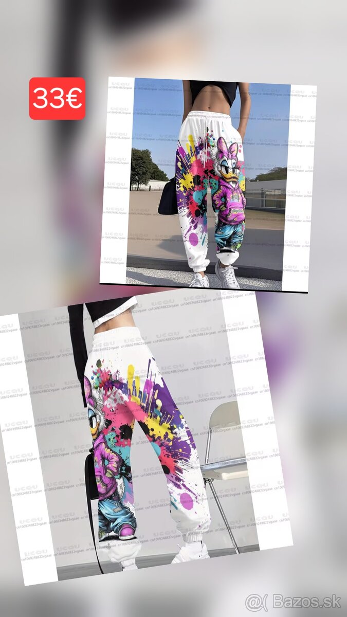 Tenké  teplakove nohavice