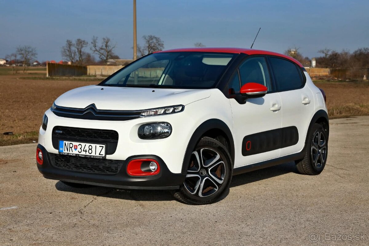 Citroën C3 1.2 PureTech 2018 – TOP farba, nová STK