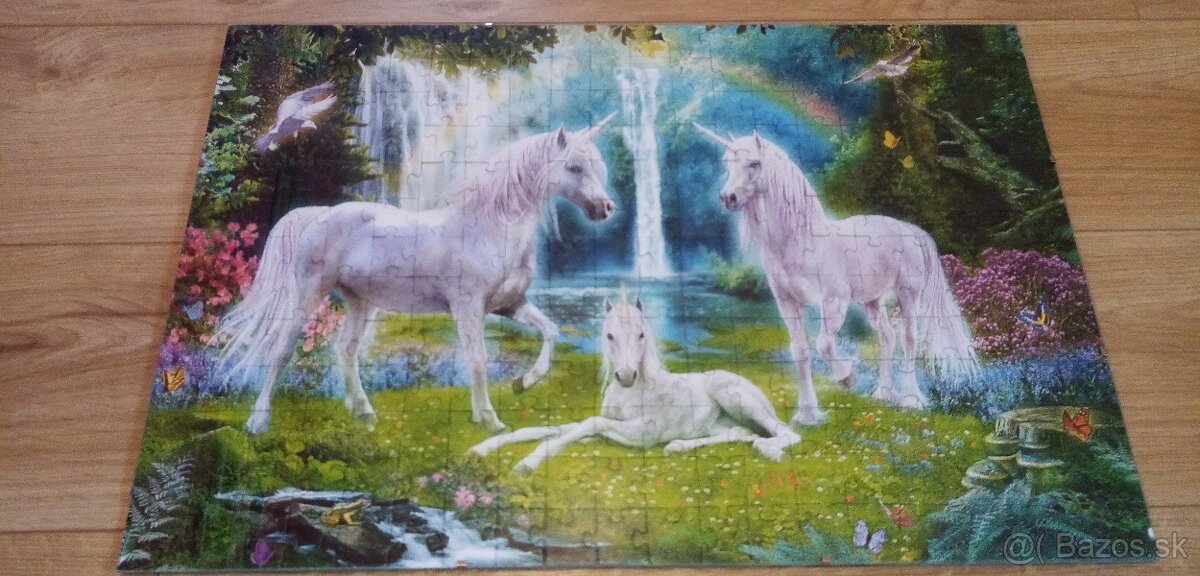 Detské puzzle jednorožci