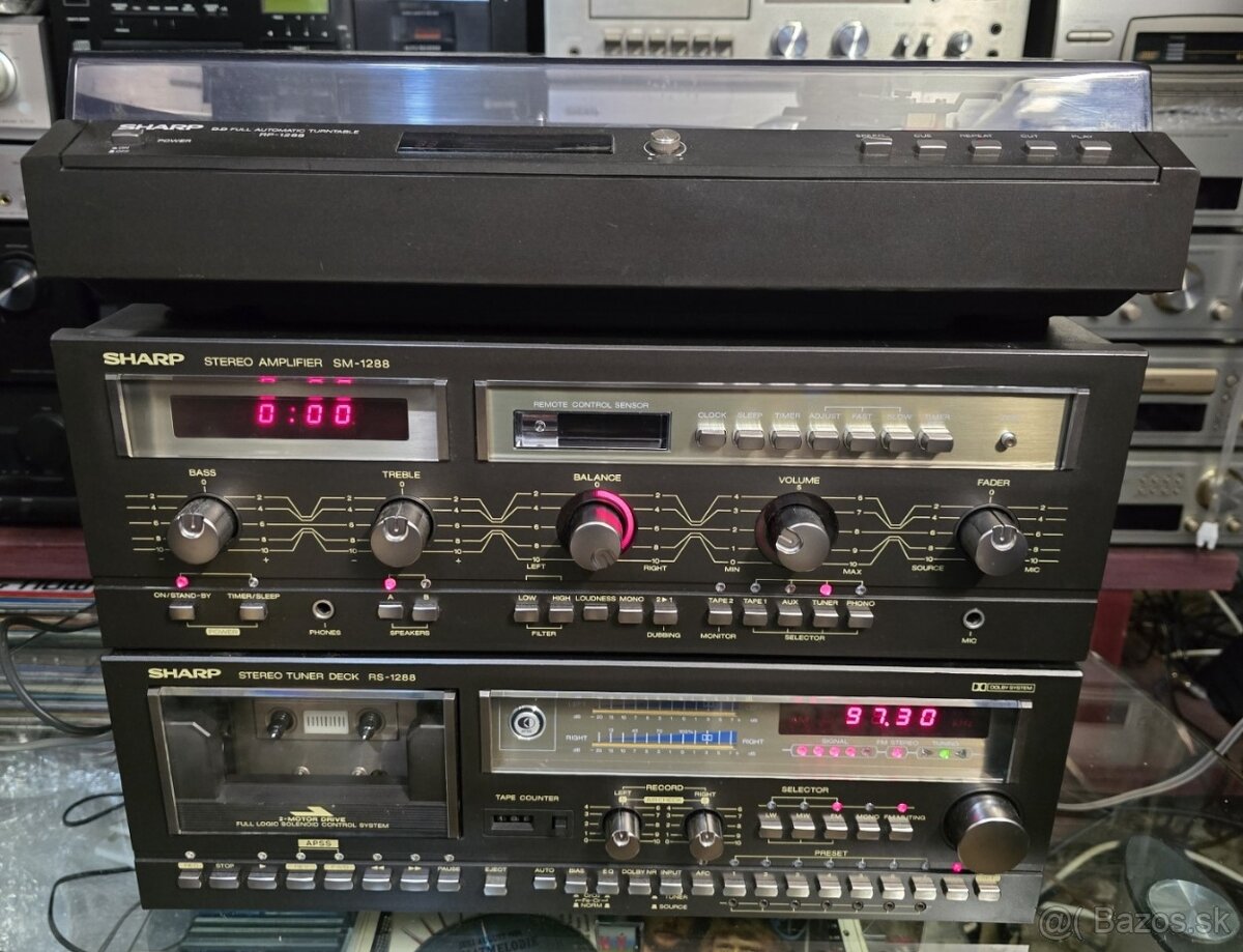 SHARP set 1288 , hifi veža vintage